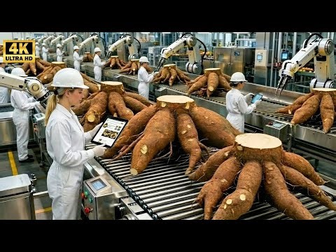 Inside the 1,000,000 Cassava Plant – The TERRIFYING Rasping of Modern Tapioca Starch Production