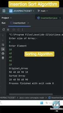 👉 Insertion Sort in Java | Step-by-Step Explanation 🔥 + Dry Run | LearnWithRehan #learnwithrehan