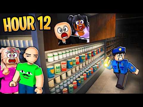 ROBLOX 12 HOURS OVERNIGHT IN MARKETPLACE | Funny Moments