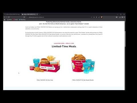 Jollibee x Final Fantasy XIV Collaboration Campaign - Get the Eat Chicken Emote!