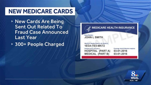 New Medicare cards sent to 1.3 million beneficiaries due to fraud case