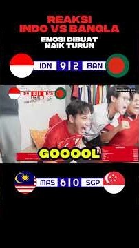 REAKSI INDONESIA VS BANGLADESH EMOSI DIBUAT NAIK TURUN 😵‍💫
