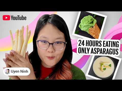 Uyen Ninh eats only white asparagus for 24 hours (German Cooking Challenge with @uyenninh)​