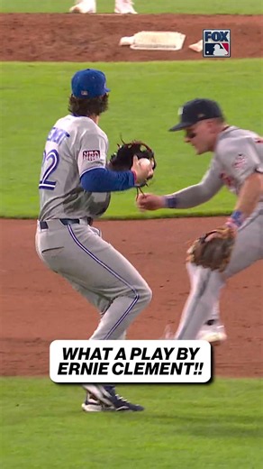 Ernie Clement with a NICE play to end the inning!