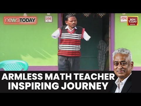 GoodNews Today: Armless Teacher Gulshan Lohar Writes Destiny With Toes, Paid Rs 139 Per Class