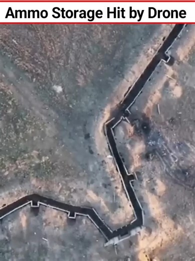 Ammo Storage Hit by Drone #shorts