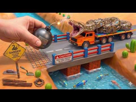 Epic Restoration: Rebuilding a Realistic Concrete Bridge Post-Blast