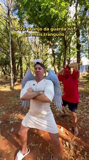 O anjo da Guarda no dia mais tranquilo kkkkk