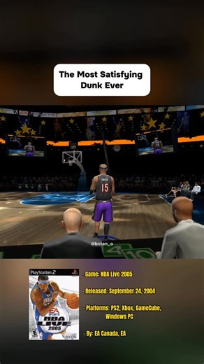 Brian on Instagram: "One of the best feelings pulling off this dunk 🙌😄 If you were good at this game, you know what it felt like to finally pull this off lol . . This gameplay was played by me. Follow me here for more of my gaming videos! ➡️ brrian_o . . #fyp #foryoupage #retro #retrogaming #playstation #ps2 #xbox #nintendo #gamecube #nostalgia #memories #videogames #motivation #workout #nba #basketball #vincecarter #kobe #tagafriend #daily #explorepage #gaming #games"