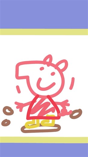 How To Draw Peppa! #PeppaPig #shorts