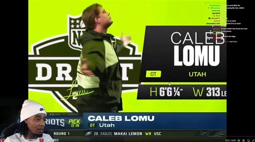 Flight’s reaction to Caleb Lomu has me crying 😭😭😭😭“Bro, I’m not blushing, man. Stop, man. Cut it out.”