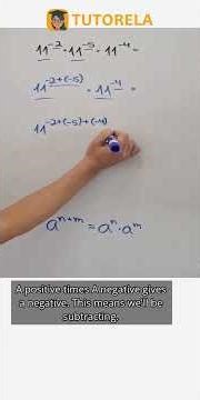 Simplify 11^-2 × 11^-5 × 11^-4 with Exponent Laws #Math #ExponentsRules #MultiplicationOfPowers