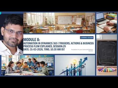 Module 8: Automation in Dynamics 365 | Triggers, Actions & Business Process Flow Explained
