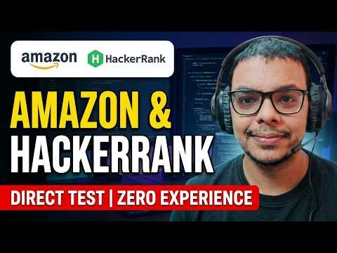 Direct Test Hiring Announcement | Hackerrank , Amazon | Off Campus Drive | 2026, 2025 Batch