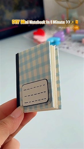 DIY Mini Sketchbook in 1 min👀✨No Glue #shorts #art #diy #craft #youtubeshorts