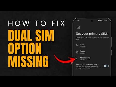 How to Fix Dual SIM Option Missing From Message App