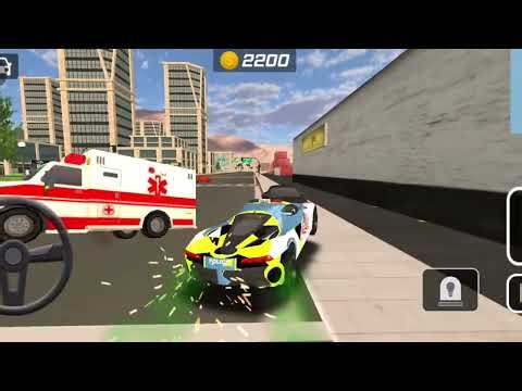 Police Car Crash Simulator Gameplay 🚓🔥 | Dangerous Police Chase & Car Destruction