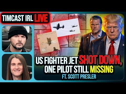 US Fighter Jet SHOT DOWN, One Pilot MISSING w/ Scott Presler | Timcast IRL