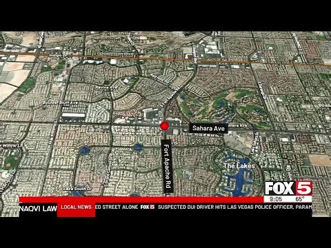 Las Vegas police officer injured after being struck by suspected DUI driver in west Las Vegas