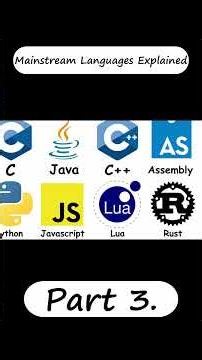 Mainstream Coding Languages Explained - Part 3 #computer #tech #programming #Lua #Rust