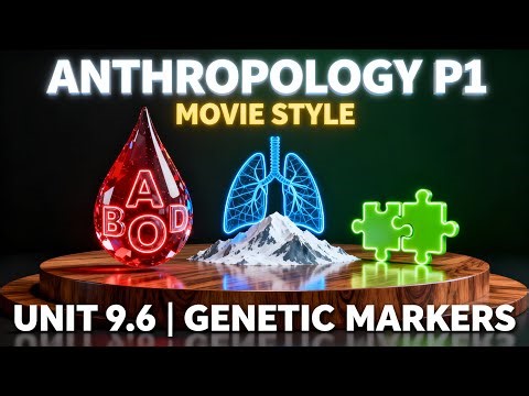 Anthropology Optional P1 || Unit 9.6 || Genetic Markers: ABO, HLA & Adaptation || UPSC CSE 2026