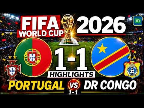 Portugal vs DR Congo 1-1 Highlights | Ronaldo's Portugal Held to Draw | FIFA World Cup 2026