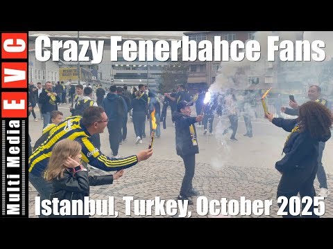 Crazy Fenerbahce fans + Stadium