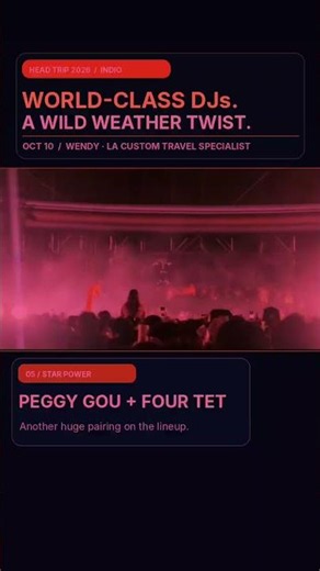 Head Trip 2026 in Indio featured an incredible lineup: Calvin Harris, FISHER, Chris Lake, Peggy Gou