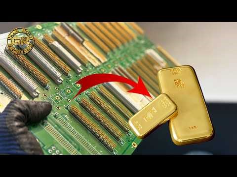 Gold Recovery from Industrial Backplane Boards | Practical E-Waste Processing