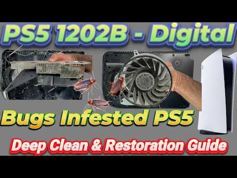 PS5 1202 Digital Edition FULL DEEP CLEAN – Dust, Bugs & Cockroach Infestation Removed!