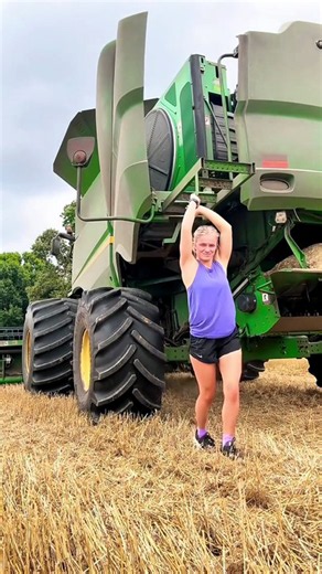 Farm Life Looks Different Here 🚜 #harvest #farming #combine