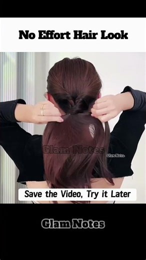 Elegant Low Ponytail Hairstyle✨Easy Twisted Ponytail for Weddings & Parties #ponytail #easyhairstyle