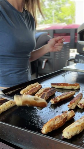 Cinnamon Roll Sticks on the Blackstone Griddle