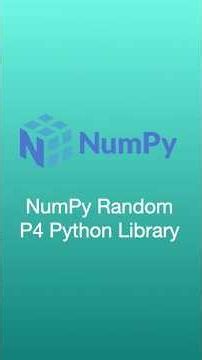 NumPy Random Python Library Part 4 #python #coding #developer #techtips