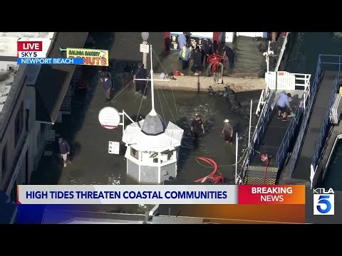 Unusually high tides threaten Southern California coastal communities