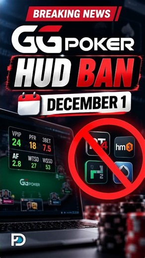 GGPoker HUD Ban: New Rules Start December 1! #shorts