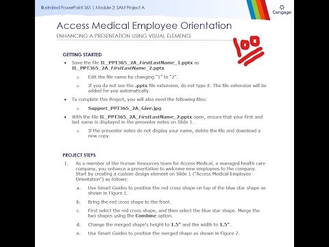 Illustrated PowerPoint 365 | Module 2: SAM Project A