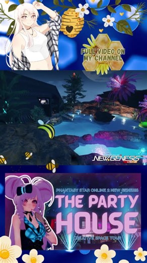 [PSO2:NGS] House Party Creative Space Tour #pso2 #ngs #pso2ngs #art #gaming #mmorpg (C)SEGA