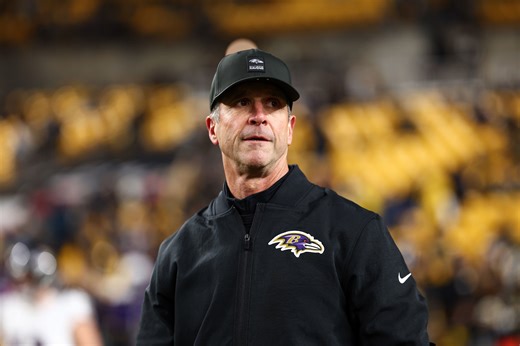 John Harbaugh takes subtle shot at Ravens in commencement speech