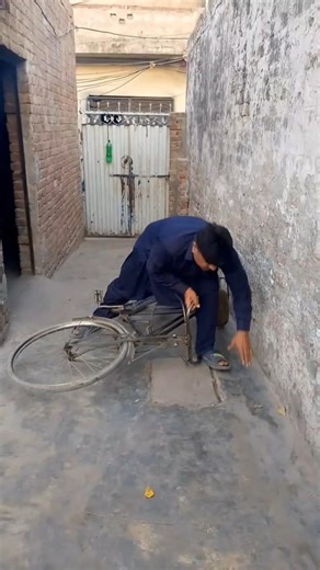 Cycle Split in Half! 🚲😂 #shorts #funny #viral #fail