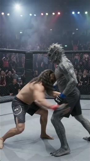 🥊 Intense Alien MMA Showdown: The Takedown