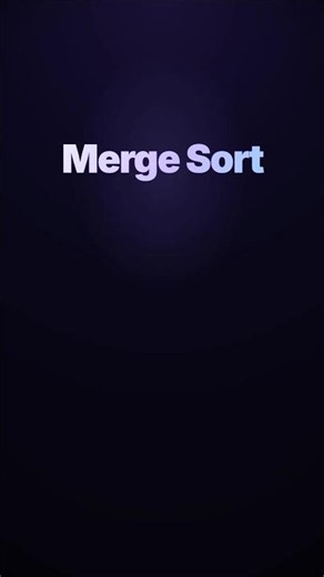Merge Sort, visualized in 60 seconds #Shorts