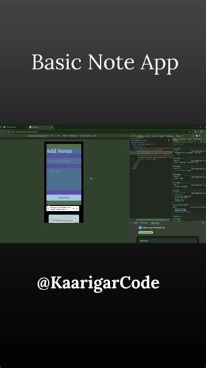 React JS Notes App 📒 | Beginner Friendly Project #coding #trending #viralvideo #viralshort