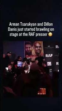 Arman Tsarukyan vs Dillion Danis Brawl at RAF🔥