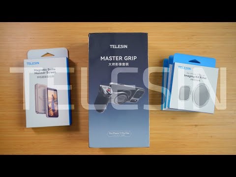 Master Grip para iPhone 17 Pro + monitor magnético da TELESIN