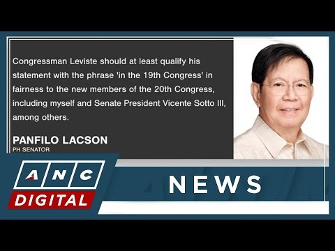 Lacson: Senators elected in 2025 not included in Leviste claim on budget insertions | ANC