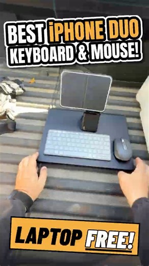 iPhone Duo Keyboard & Mouse: Laptop Free!