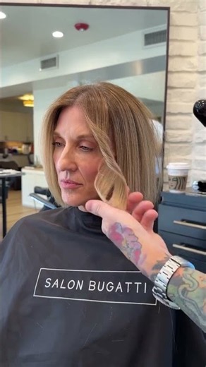 Blunt bob with internal texture for movement ✂️