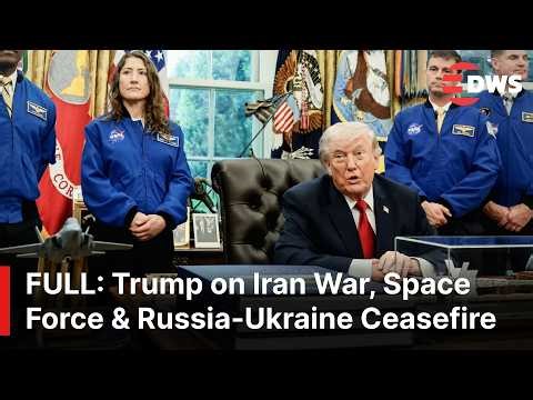 FULL Q&A: Trump on Iran War Escalation, Putin Ukraine Ceasefire Call & Artemis Space Mission | AC1E