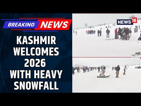Winter Wonderland 2026: Heavy Snowfall Blankets Gulmarg and Pahalgam on New Year’s Day | News18